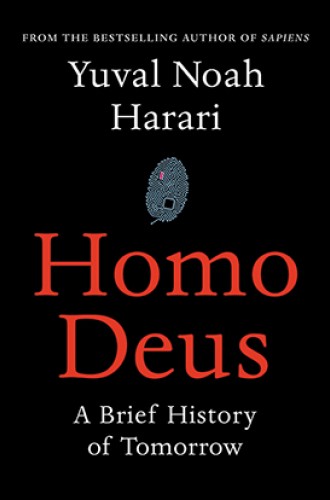 picture of Yuval Harari's book on transhumanism