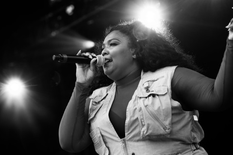 Lizzo performing