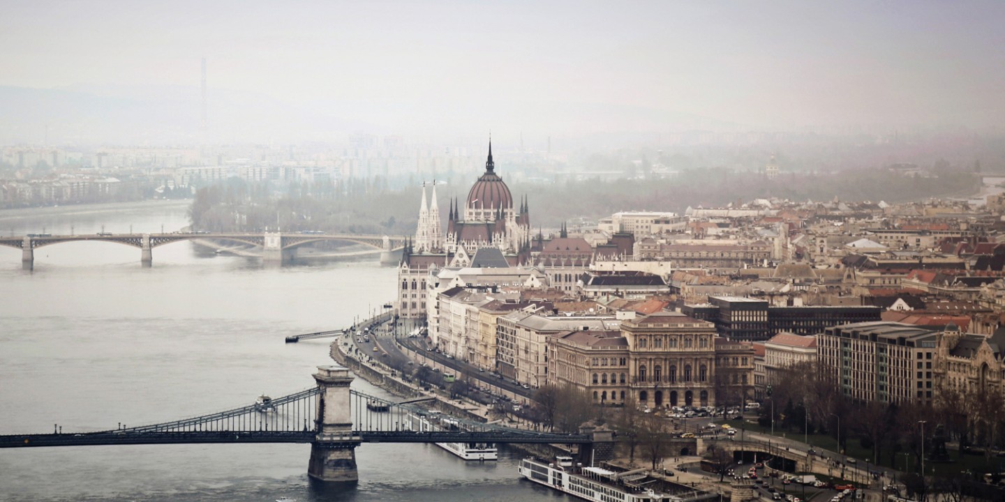 Central Budapest along the Danube River