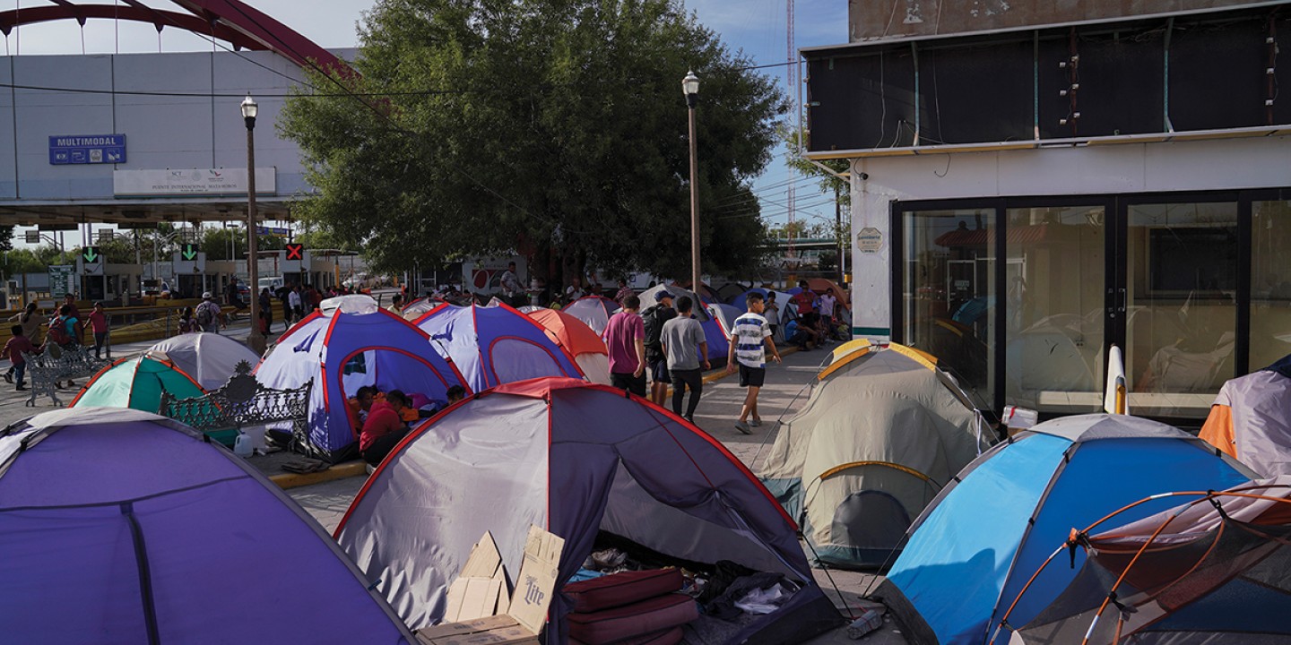 a tent city