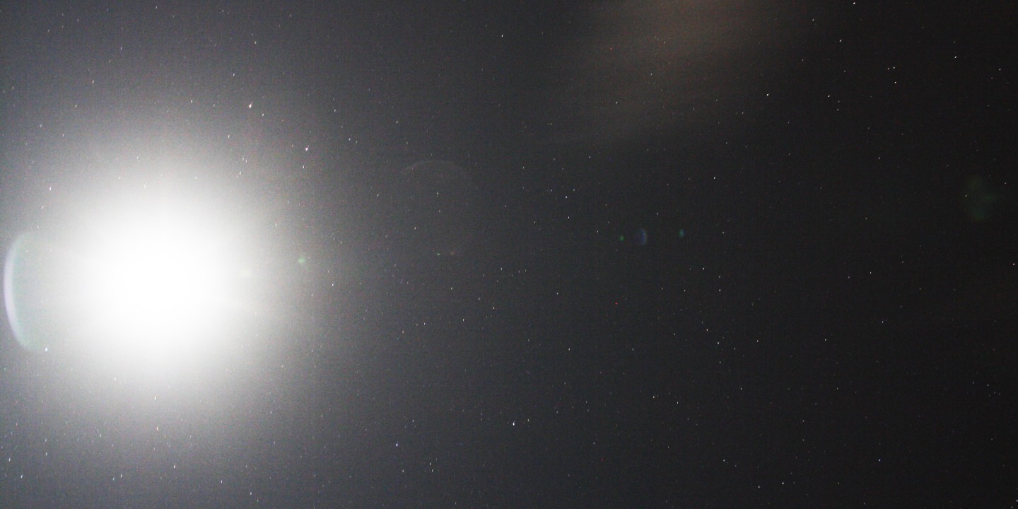 bright stars in dark sky