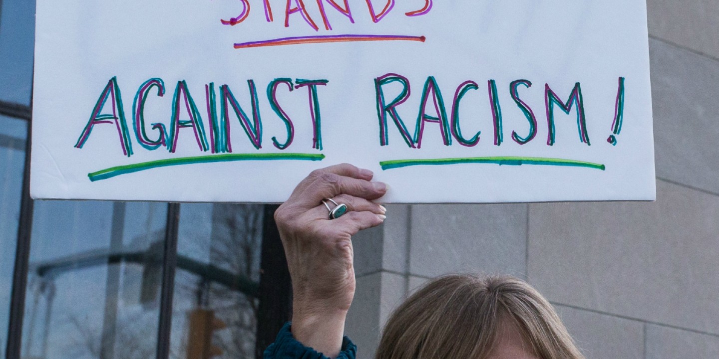 anti-racism sign