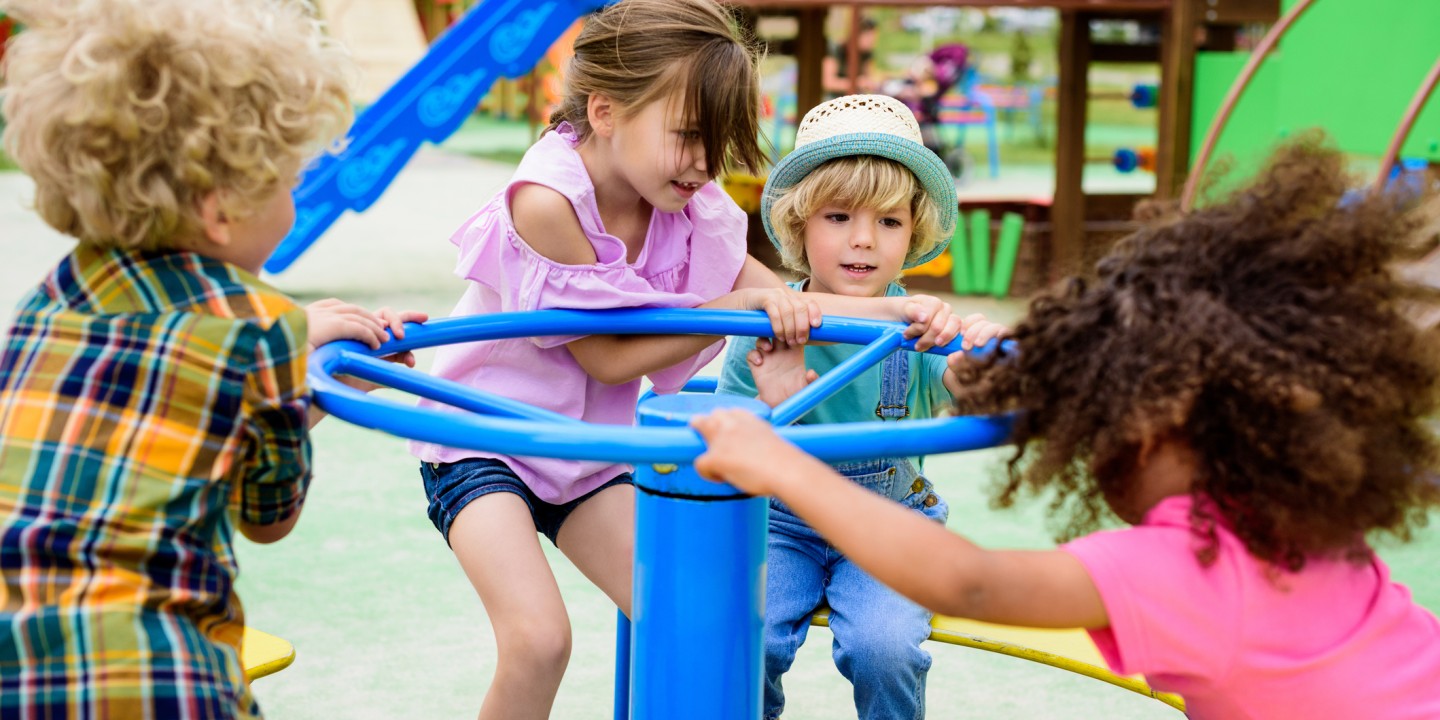 children on playground