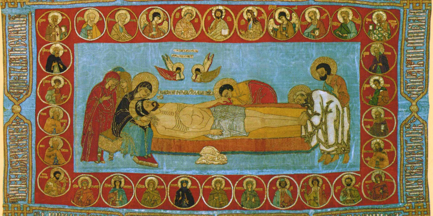 emroidery of Jesus' burial