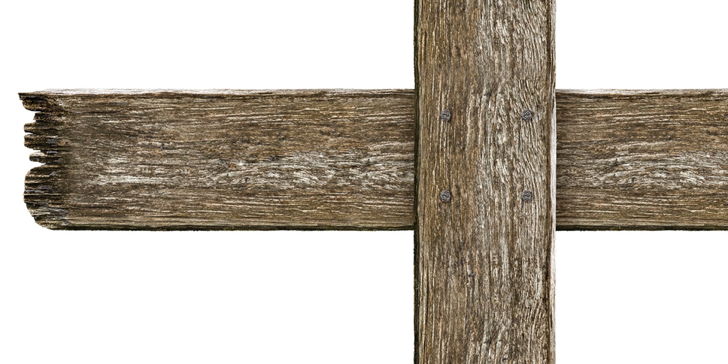 wood cross close up