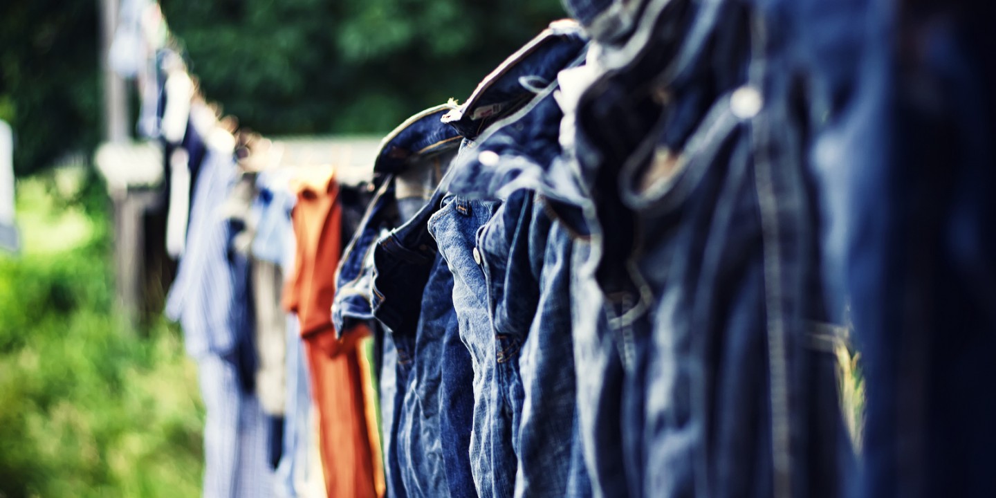 laundry on clothesline