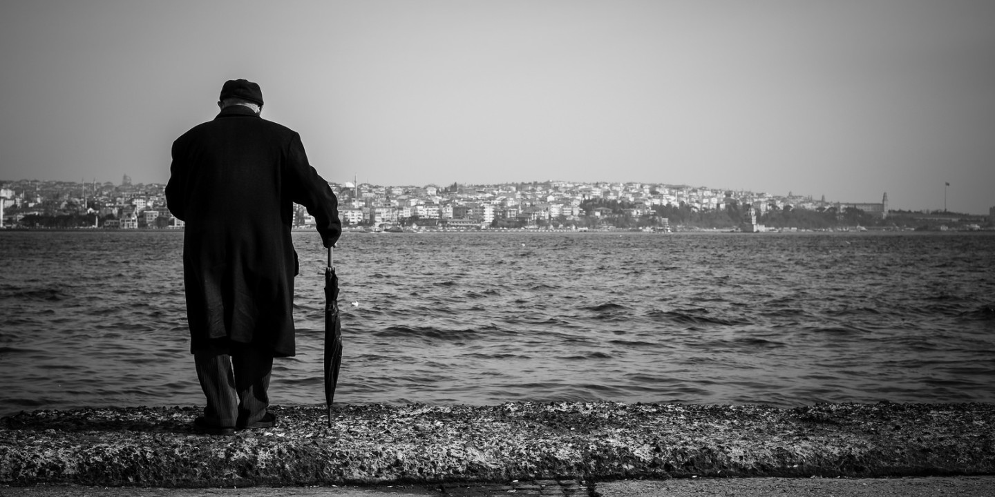 Longing older man