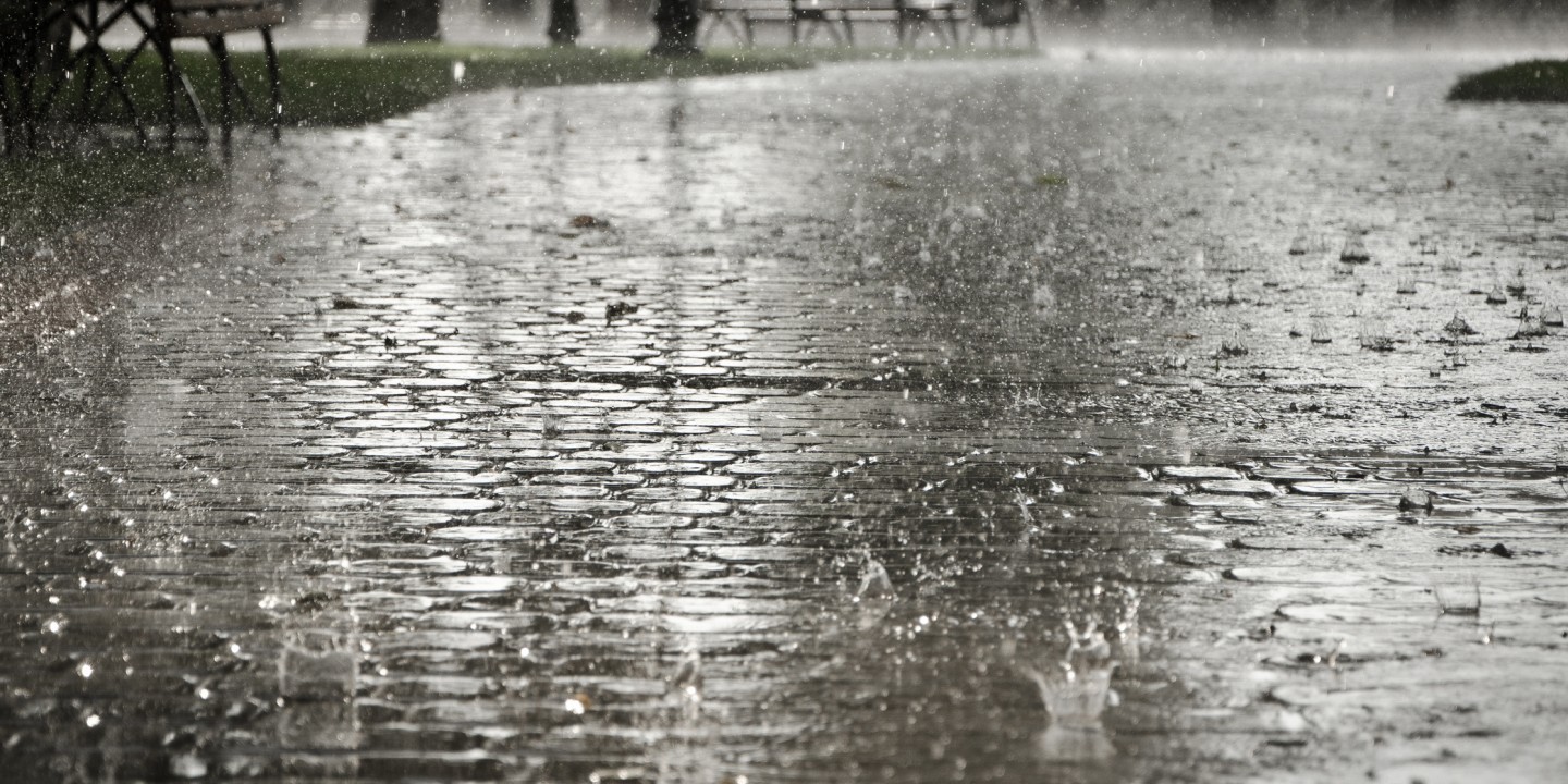 Rain and benches