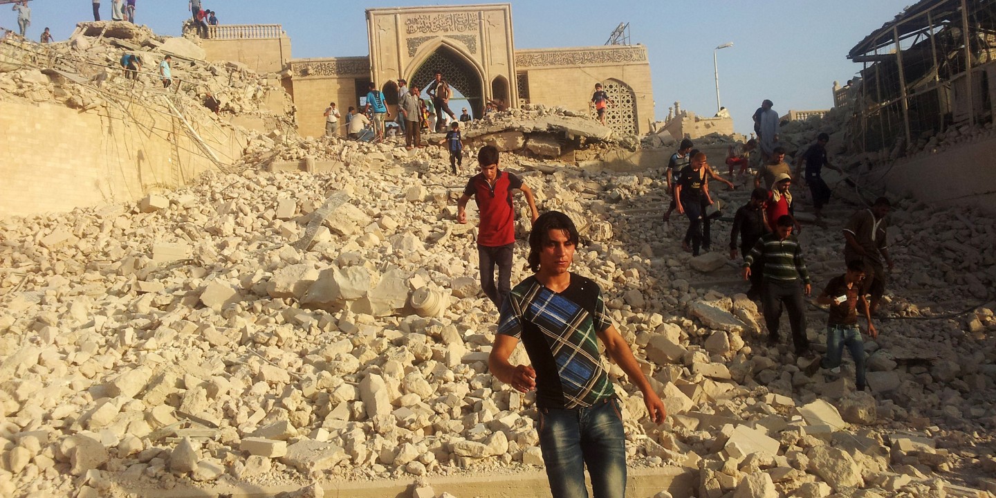 Jonah mosque rubble