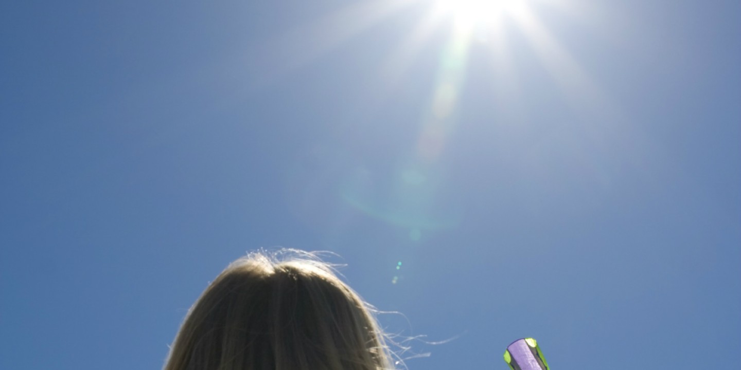 Glare of the sun